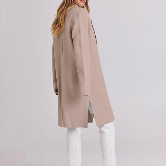 Prinbara Coat for Women Sweater Long Cardigan Loose Knit Size Medium - Picture 3 of 8